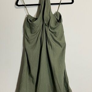 Easel Sage Green Textured Top